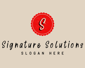 Handwritten Stamp Brand logo