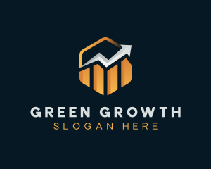 Graph Growth Investor logo design