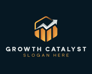 Graph Growth Investor logo design