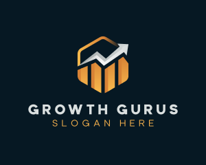 Graph Growth Investor logo design