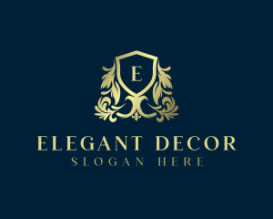 Royal Luxury Ornament Shield logo design