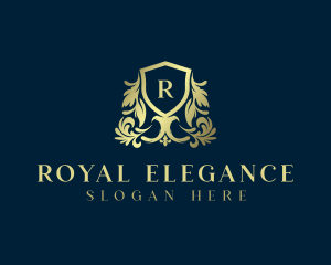 Royal Luxury Ornament Shield logo design