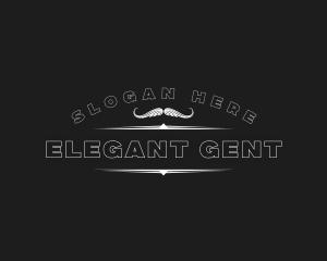 Mustache Grooming Barbershop  logo design