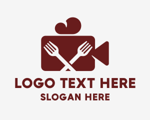 Camera - Culinary Food Vlogger logo design