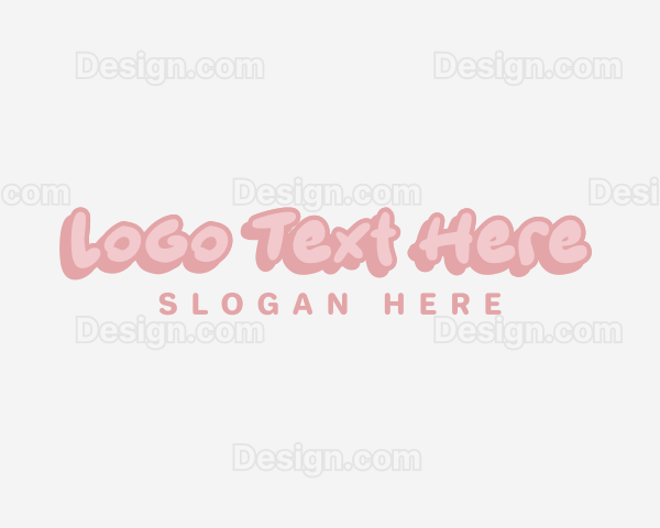 Cute Quirky Pastel Logo