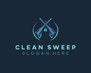 House Cleaning Pressure Washer logo design