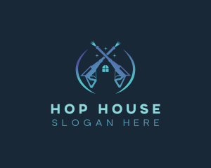 House Cleaning Pressure Washer logo design