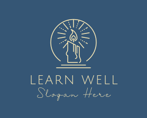 Candle Light Wellness logo design