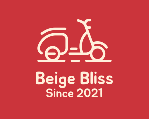 Beige Scooter Ride logo