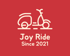 Beige Scooter Ride logo