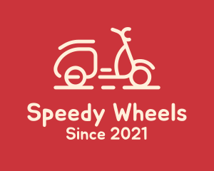 Beige Scooter Ride logo