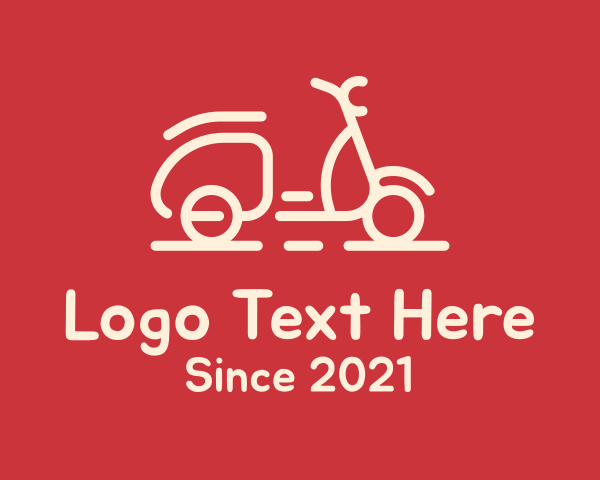 Beige Scooter Ride logo