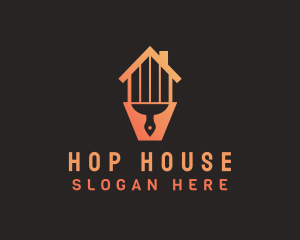 Orange House Painting  logo design