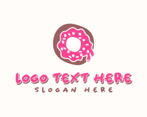 Doughnut Icing Letter O logo