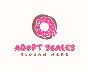 Doughnut Icing Letter O logo design