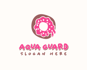 Doughnut Icing Letter O logo design