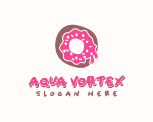 Doughnut Icing Letter O logo design