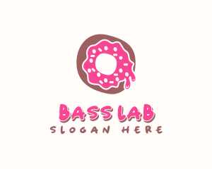 Doughnut Icing Letter O logo design