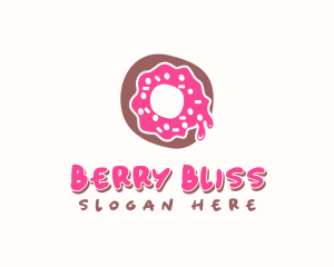 Doughnut Icing Letter O logo design