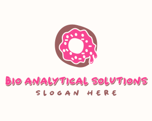 Doughnut Icing Letter O logo design