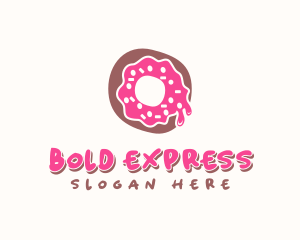 Doughnut Icing Letter O logo design