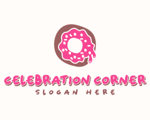 Doughnut Icing Letter O logo design