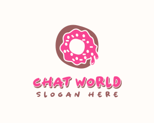 Doughnut Icing Letter O logo design