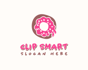 Doughnut Icing Letter O logo design