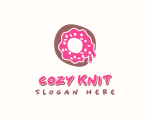 Doughnut Icing Letter O logo design