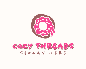 Doughnut Icing Letter O logo design