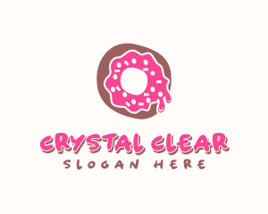 Doughnut Icing Letter O logo design