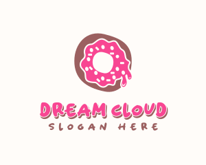 Doughnut Icing Letter O logo design