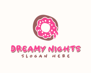 Doughnut Icing Letter O logo design