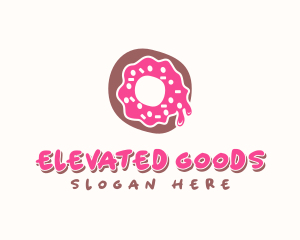 Doughnut Icing Letter O logo design