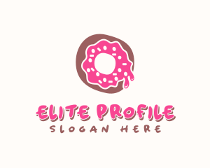 Doughnut Icing Letter O logo design