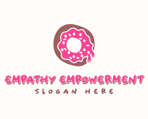 Doughnut Icing Letter O logo design