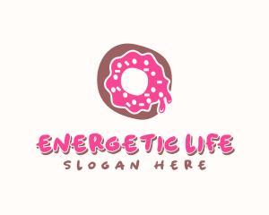 Doughnut Icing Letter O logo design