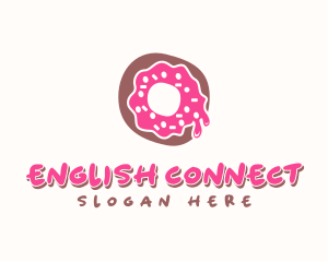 Doughnut Icing Letter O logo design