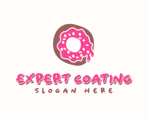 Doughnut Icing Letter O logo design