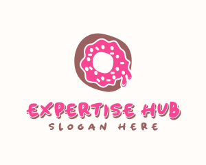 Doughnut Icing Letter O logo design