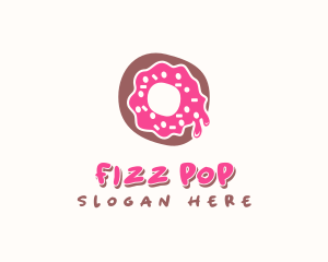 Doughnut Icing Letter O logo design