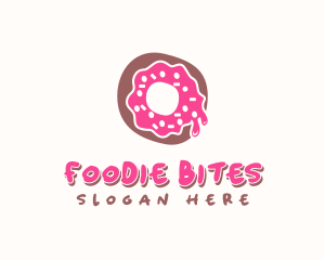 Doughnut Icing Letter O logo