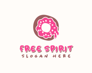 Doughnut Icing Letter O logo design