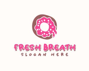 Doughnut Icing Letter O logo design