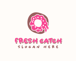 Doughnut Icing Letter O logo design