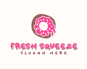 Doughnut Icing Letter O logo design