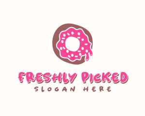 Doughnut Icing Letter O logo design