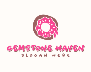 Doughnut Icing Letter O logo design