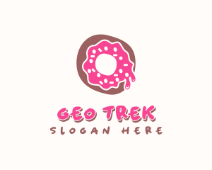 Doughnut Icing Letter O logo design