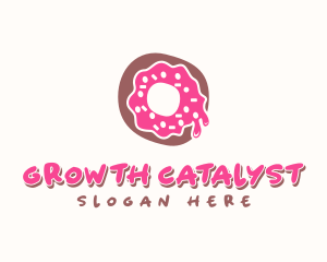 Doughnut Icing Letter O logo design